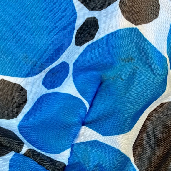 Stylish Blue and Black Polka Dot Tote Bag - Picture 10 of 11